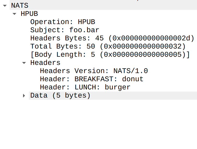 Header fields are now completely dissected