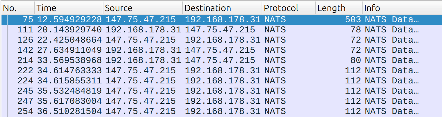 Operation name is now written in the Info column